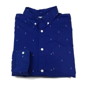 BF448 Old Navy Anchor Regular Fit Button Shirt L